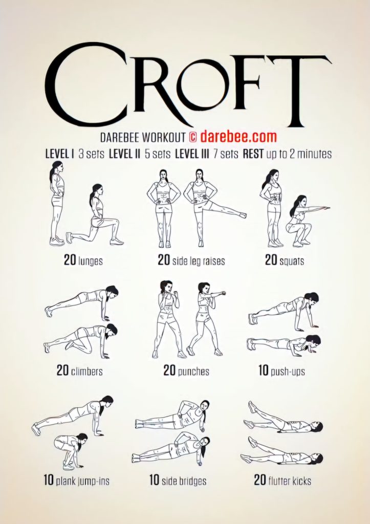 Lara Croft Workout For Women