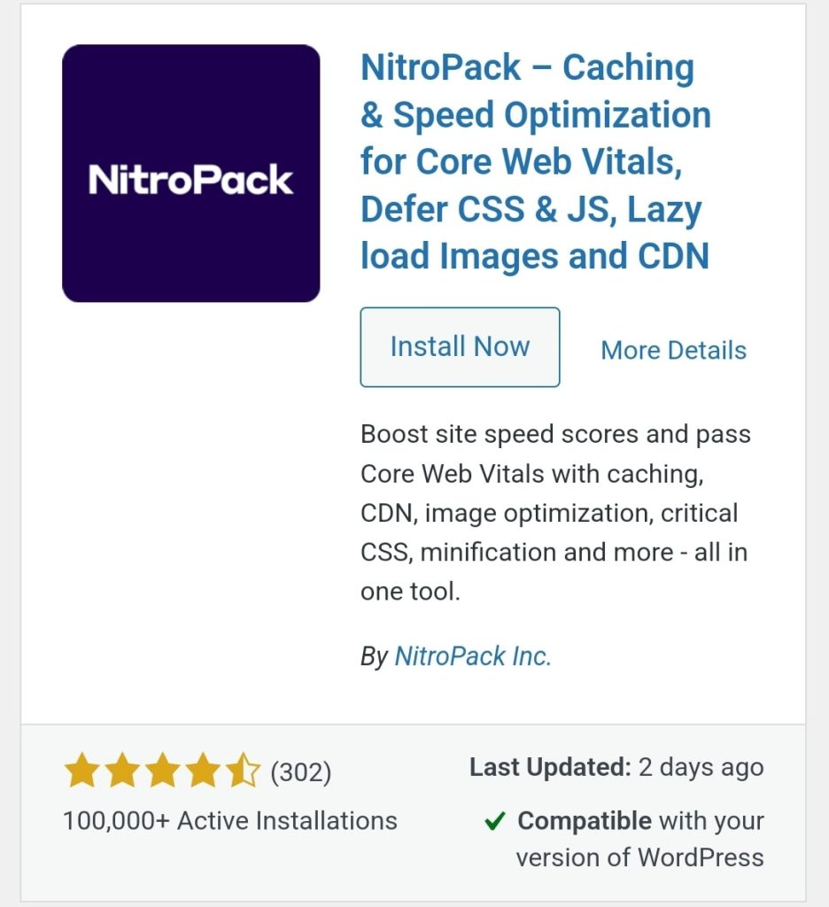 Nitropack will make your website faster