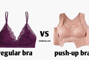 Regular bra vs push-up bra