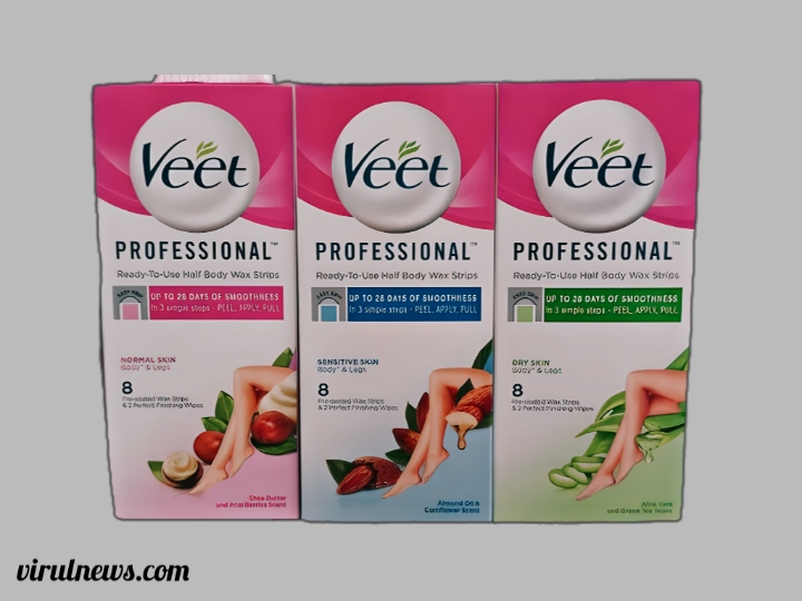 Remove unwanted body hair by veet 3 different variants