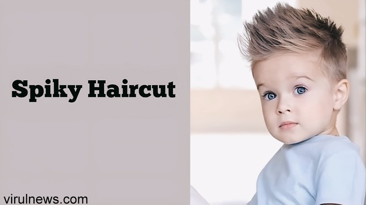 Spiky haircut for kids boys