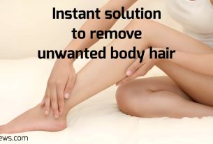 Instant solution to remove unwanted body hair